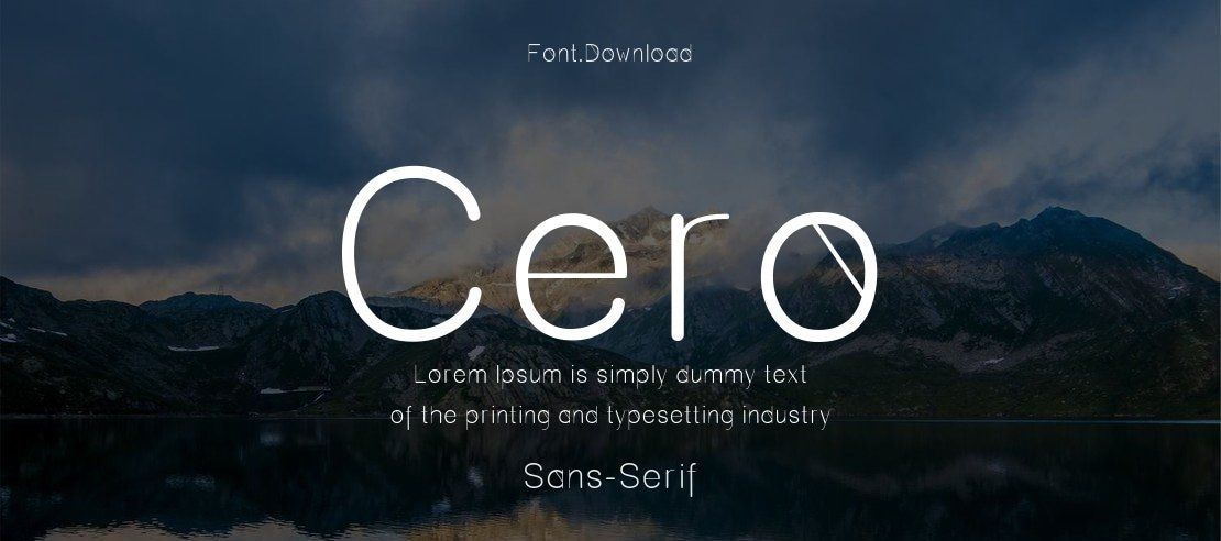 Cero Font