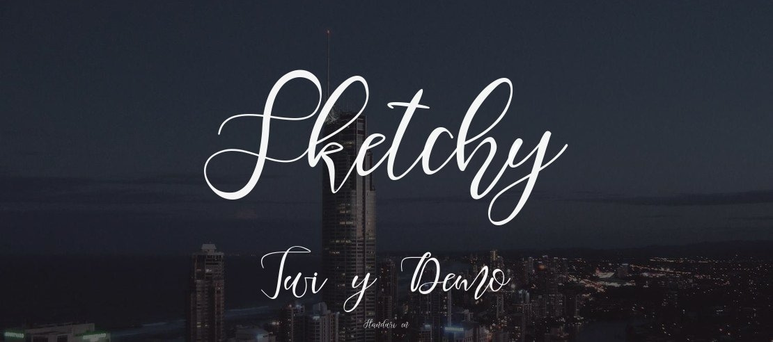 Sketchy Twisty Demo Font