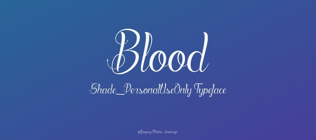 Blood Shade_PersonalUseOnly Font