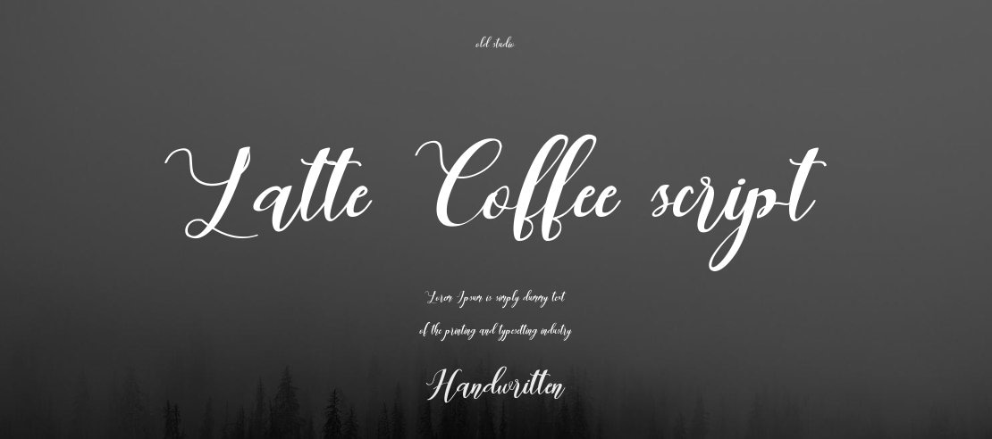 Latte Coffee script Font