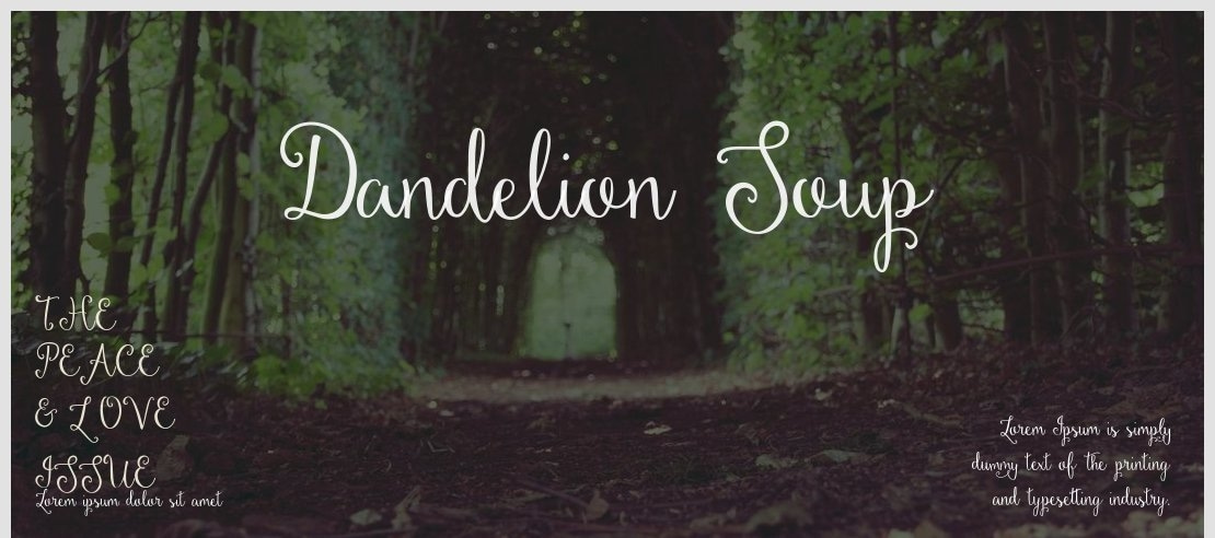 Dandelion Soup Font