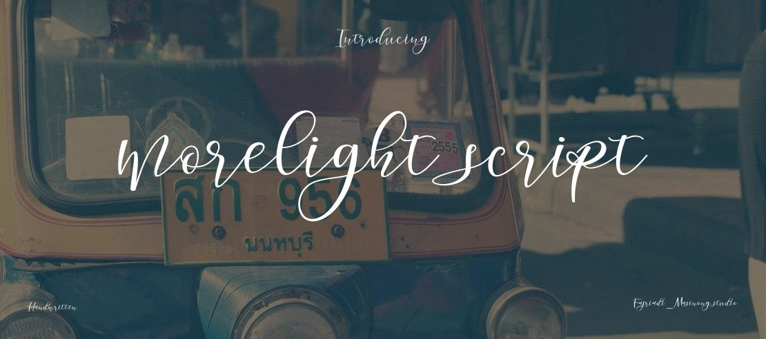 morelight script Font