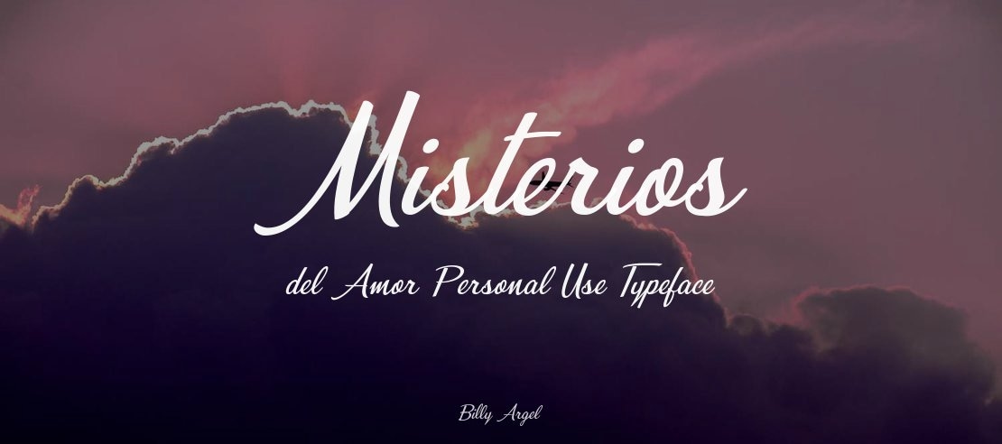 Misterios del Amor Personal Use Font