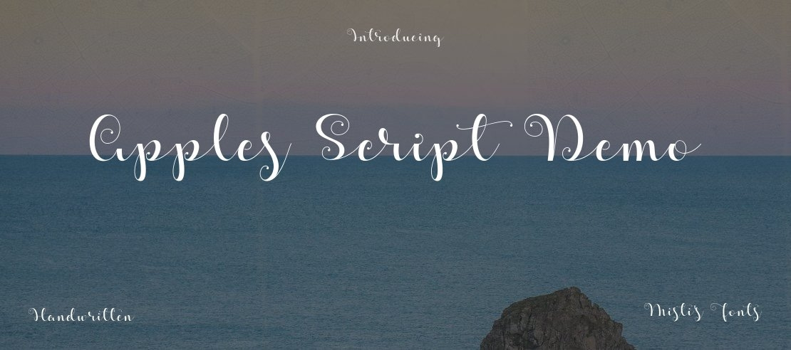 Apples Script Demo Font