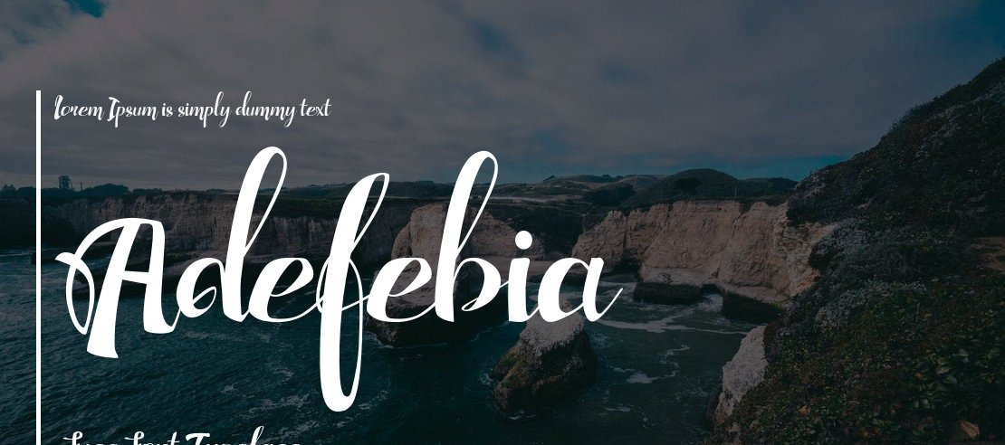 Adefebia Free Font