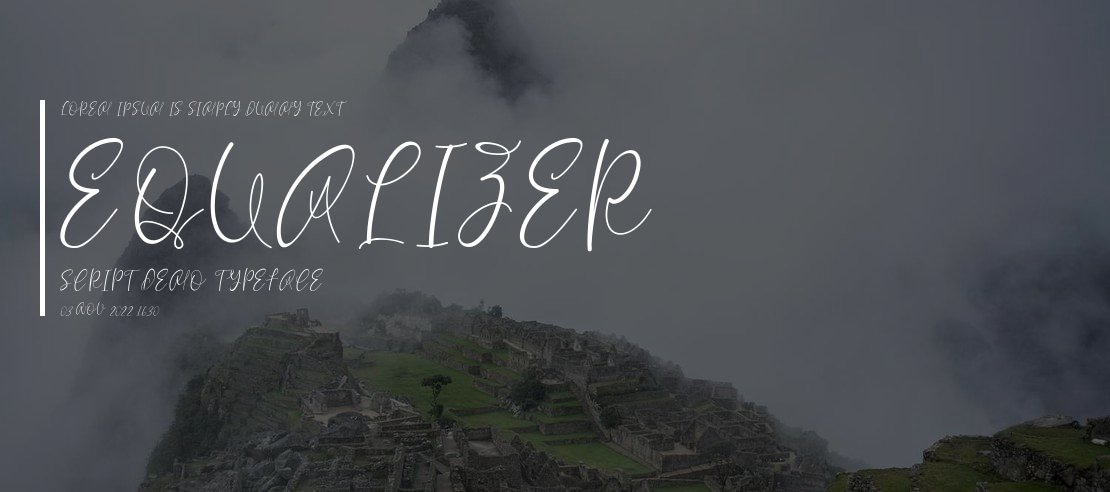 Equalizer Script Demo Font