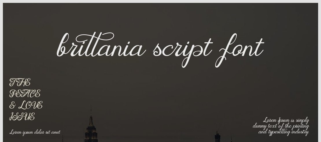 brittania script font