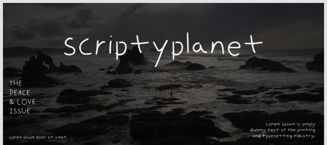 Scriptyplanet Font