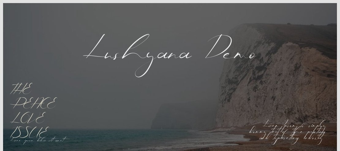 Lushyana Demo Font