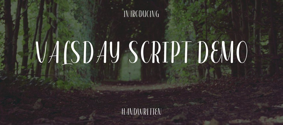 Valsday Script DEMO Font