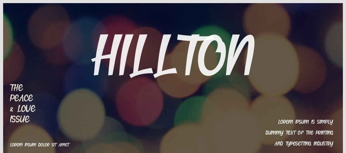 Hillton Font