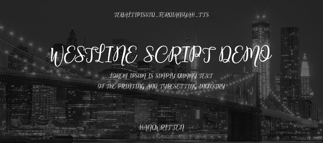 Westline Script Demo Font