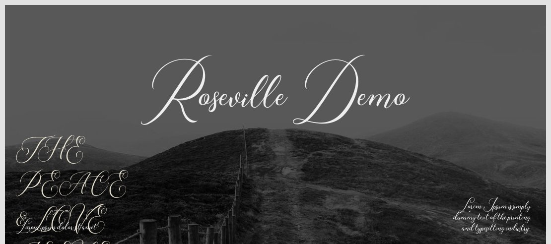 Roseville Demo Font