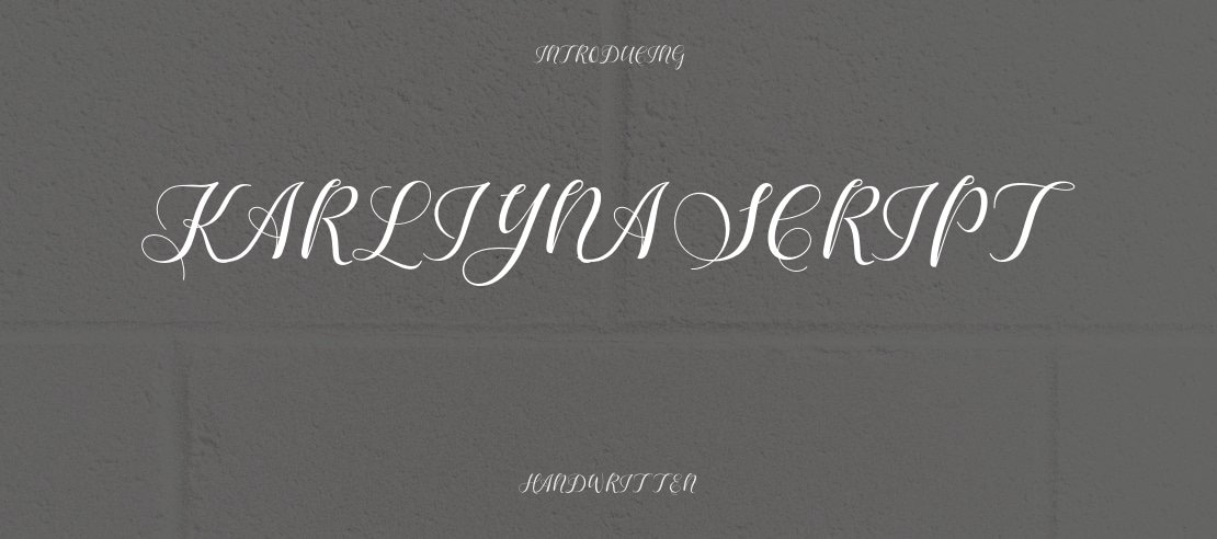 Karliyna Script Font