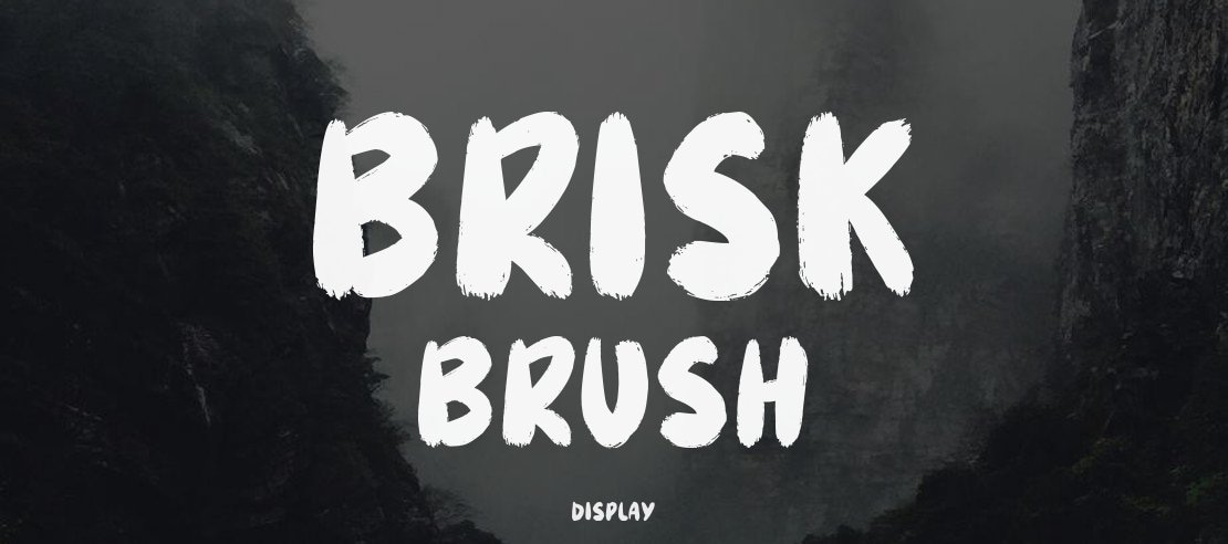 Brisk Brush Font