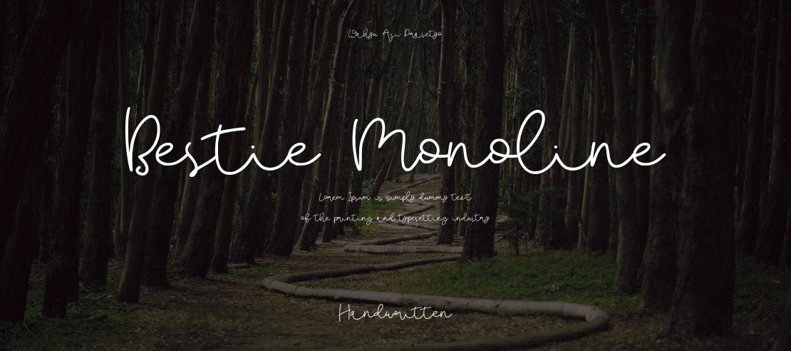 Bestie Monoline Font