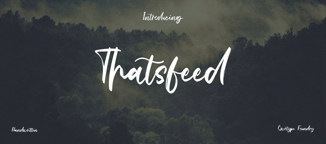 Thatsfeed Font