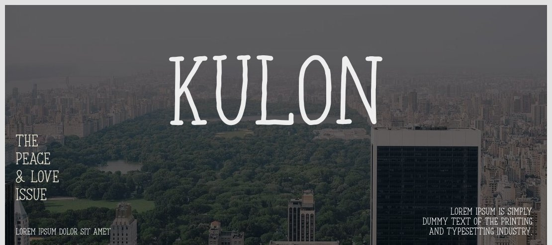 Kulon Font