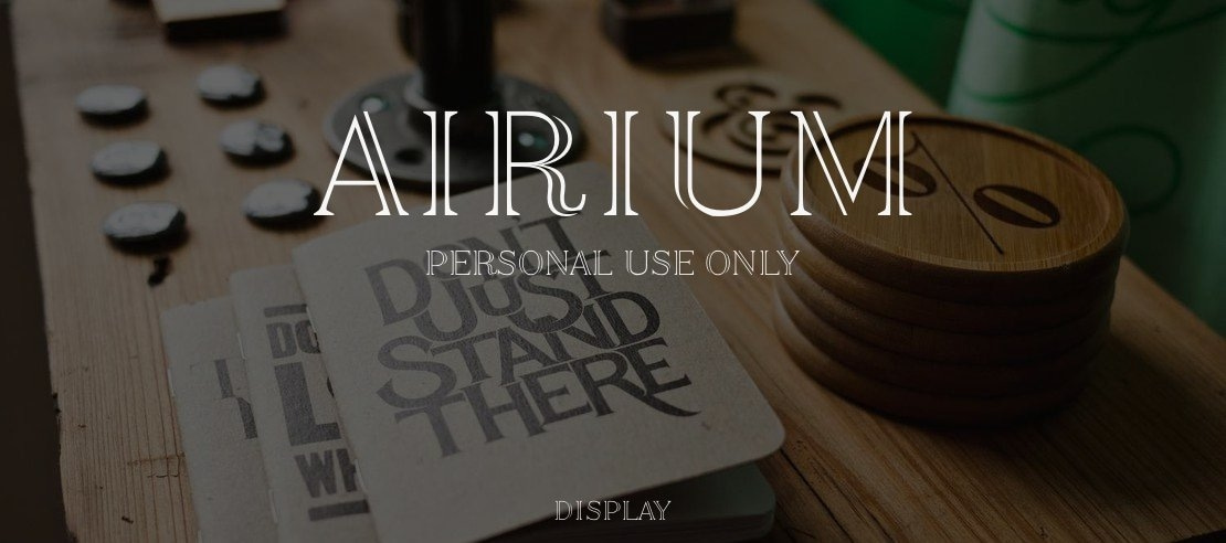 Airium  PERSONAL USE ONLY Font Family