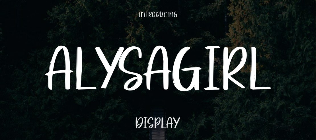 Alysagirl Font