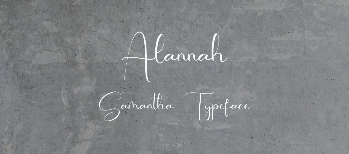 Alannah Samantha Font