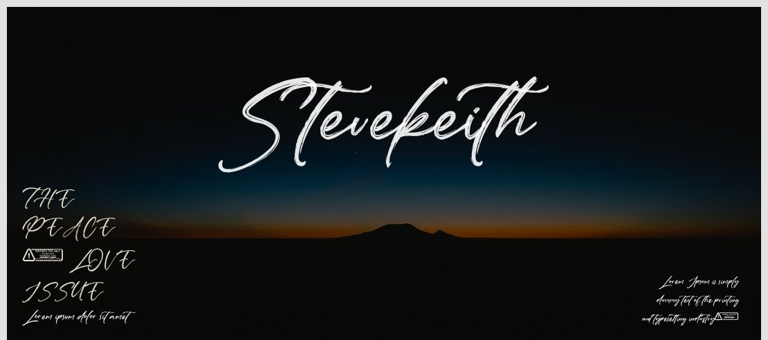 Stevekeith Font