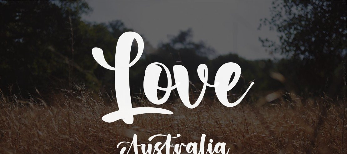 Love Australia Font