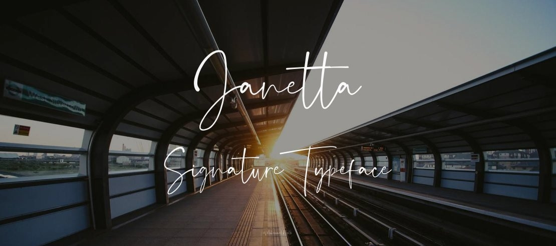 Janetta Signature Font
