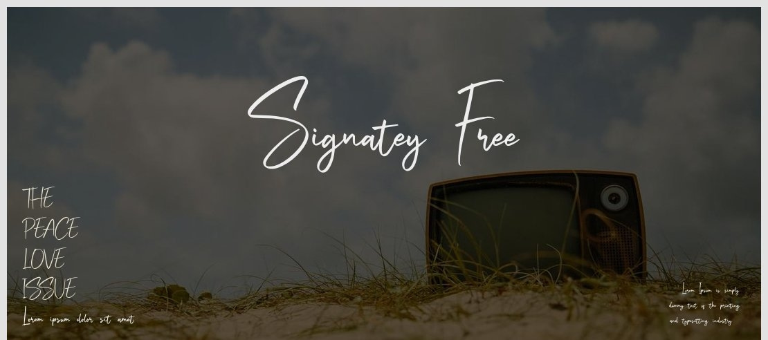 Signatey Free Font Family