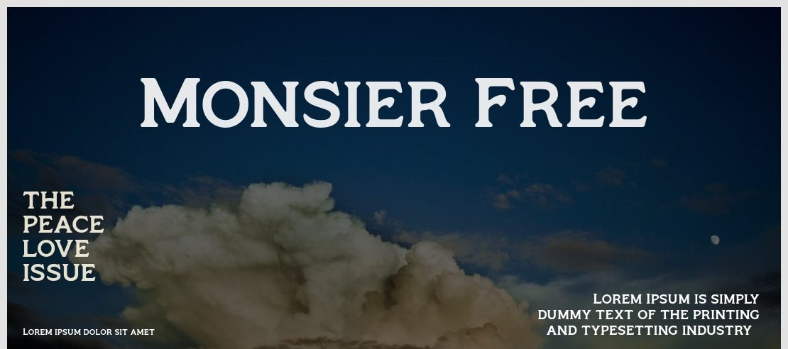 Monsier Free Font Family