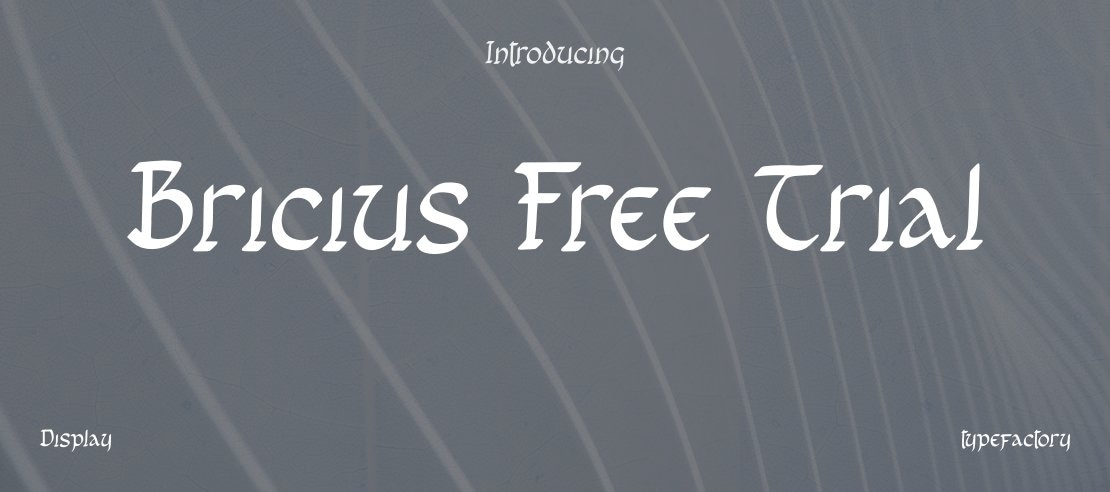 Bricius Free Trial Font