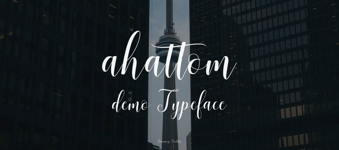 ahattom demo Font