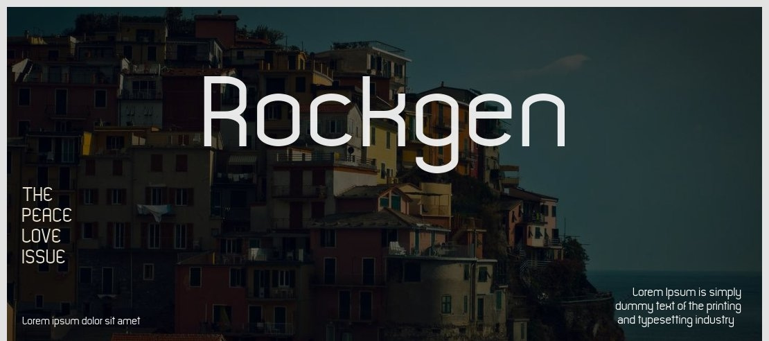 Rockgen Font