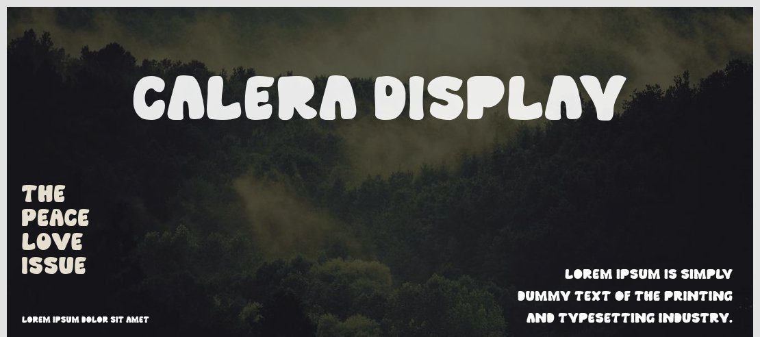 Calera Display Font