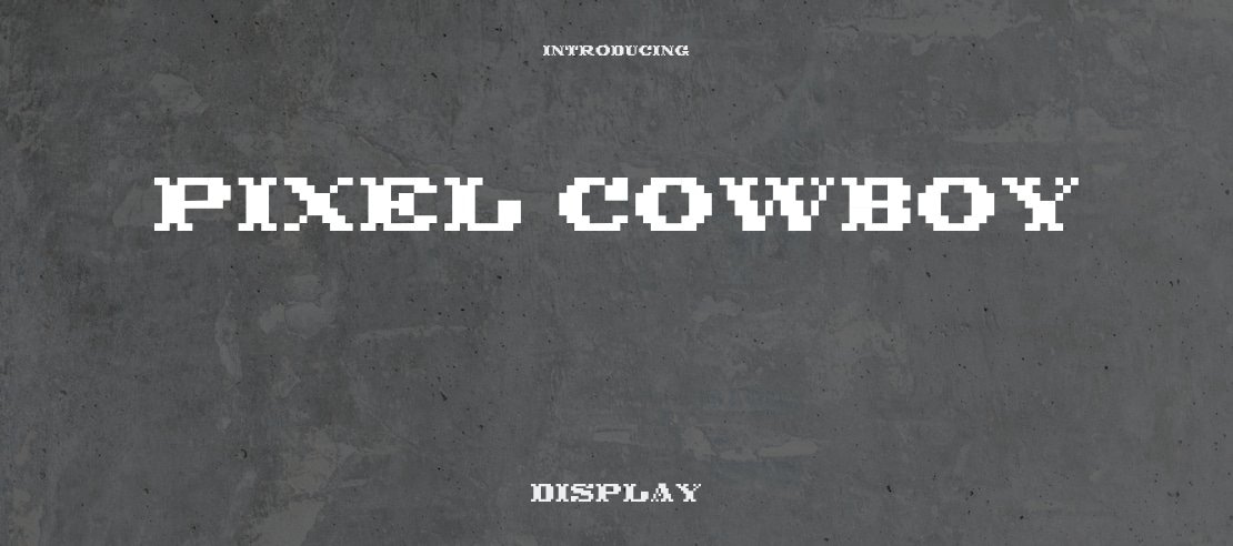 Pixel Cowboy Font