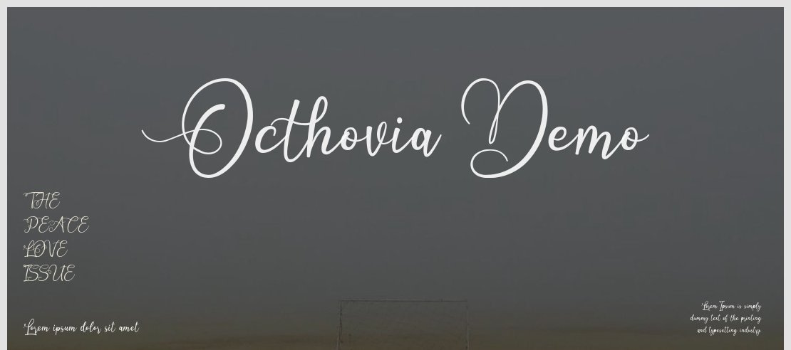 Octhovia Demo Font