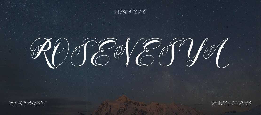 Rosenesya Font