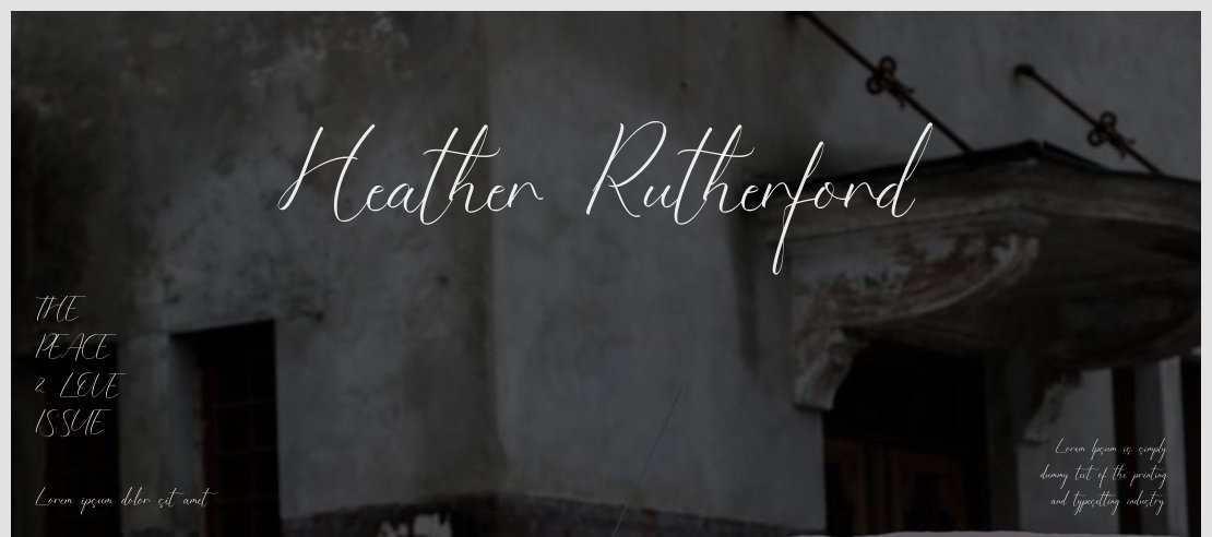 Heather Rutherford Font