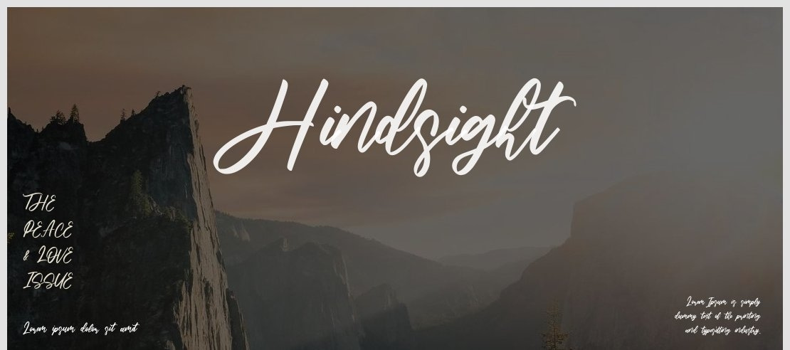 Hindsight Font