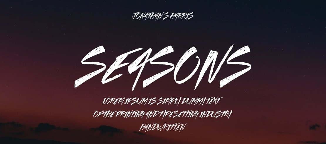 Seasons Font