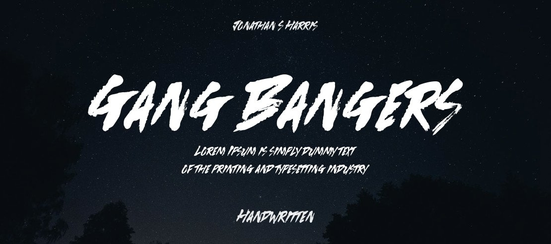 Gang Bangers Font