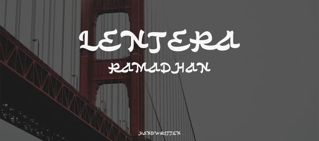 Lentera Ramadhan Font