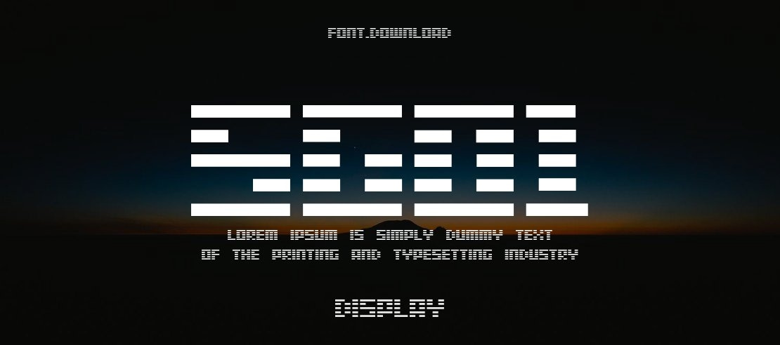 SG01 Font