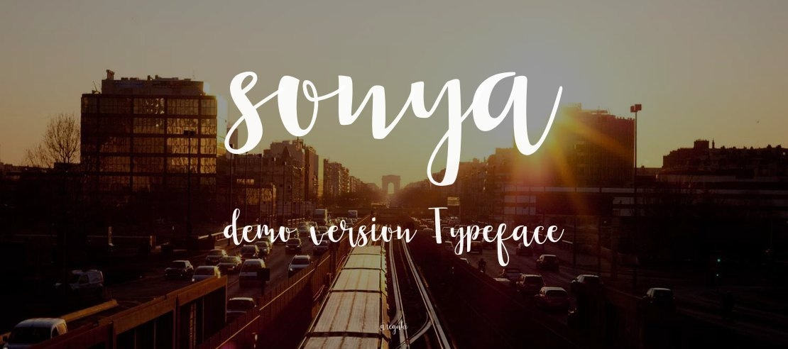 sonya demo version Font