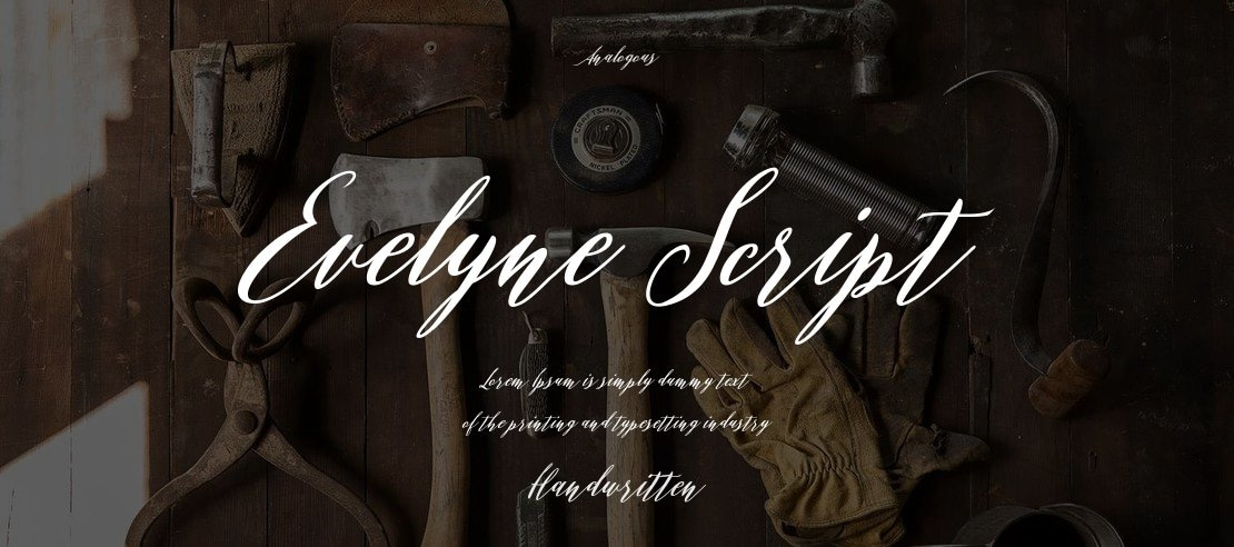 Evelyne Script Font