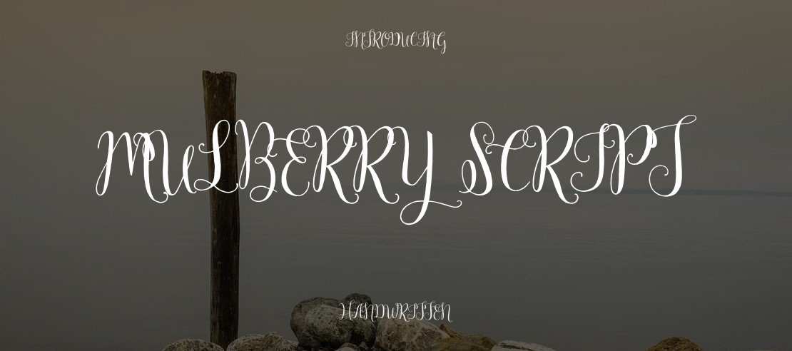 Mulberry Script Font
