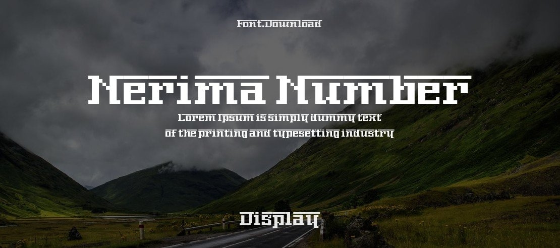 Nerima Number Font