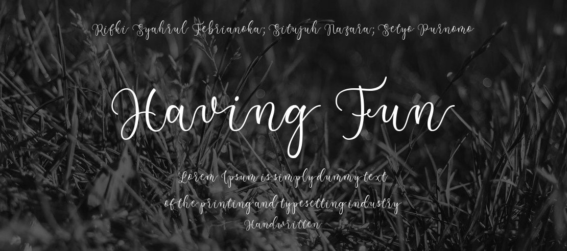 Having Fun Font