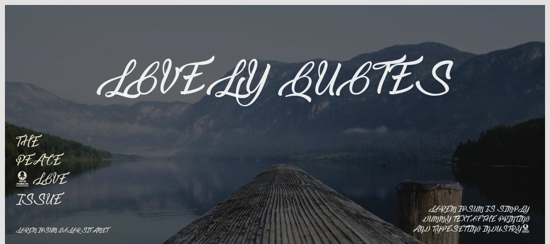 Lovely Quotes Font