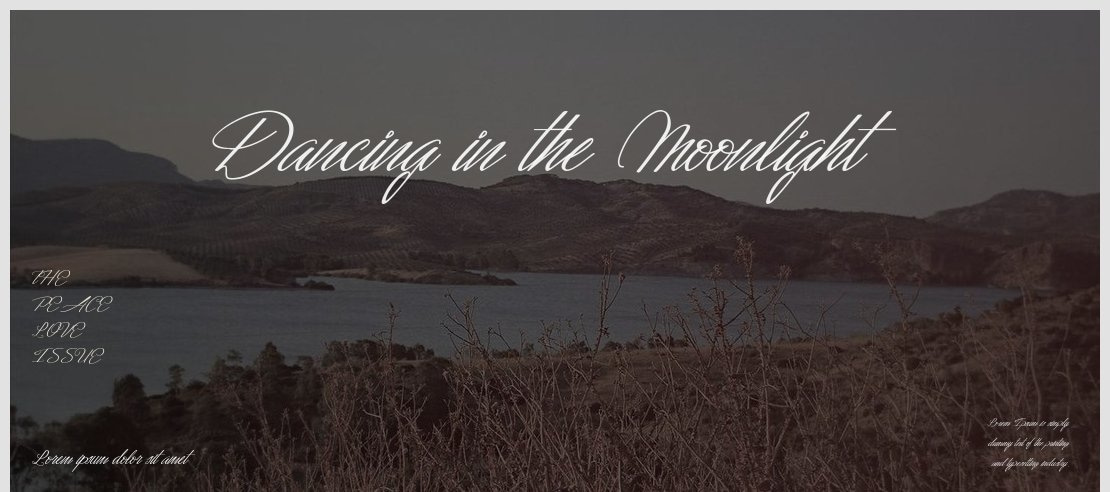 Dancing in the Moonlight Font